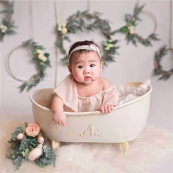 Neugeborenen Fotografie Requisiten Baby Eisen Badewanne Infant Korb Foto Fotografie Zubehör Große Requisiten Für Dusche Geschenk