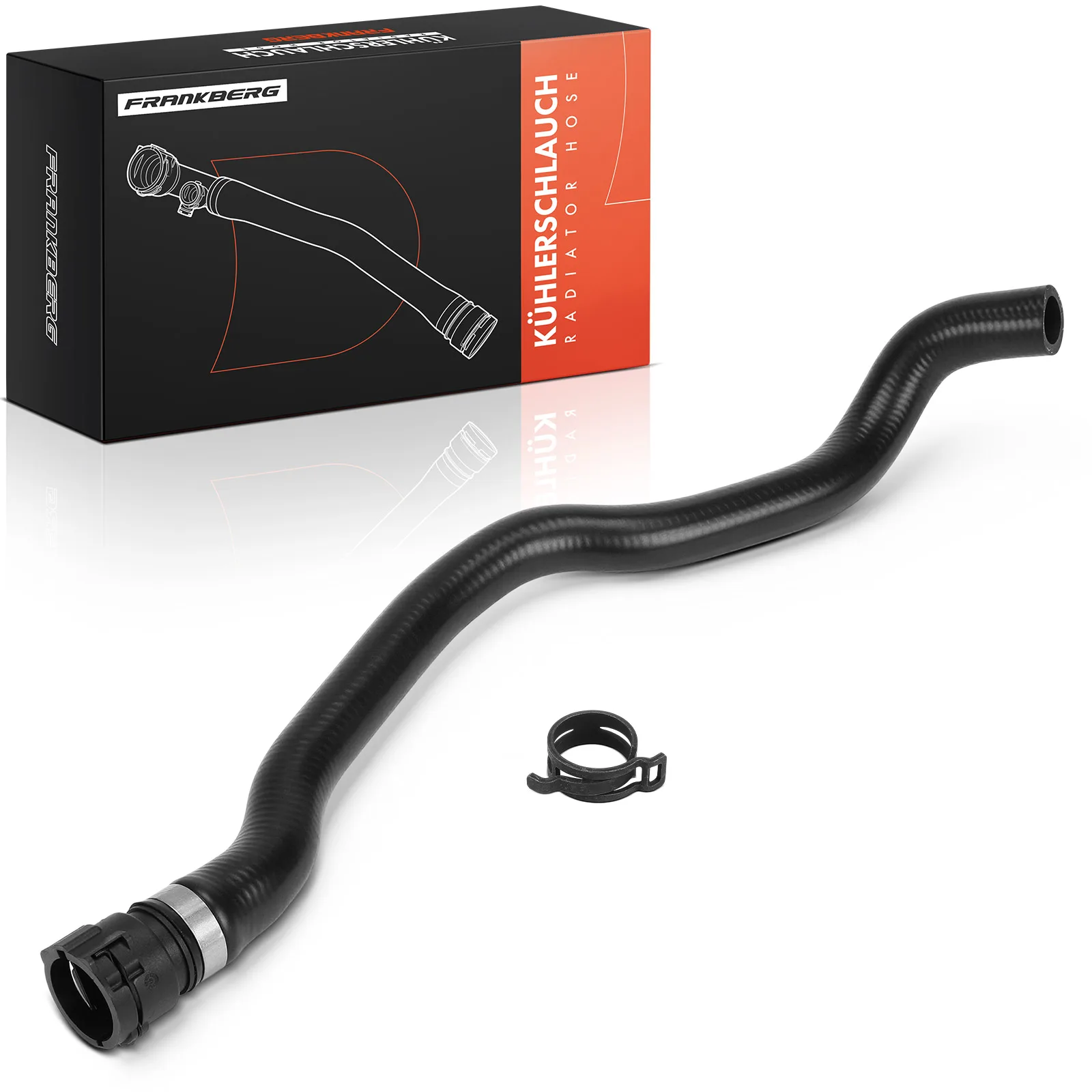 Frankberg 1x Kühlerschlauch Kühlwasserschlauch mit Schnellkupplung für BMW 3er E46 3er Coupe 64216903319 021762