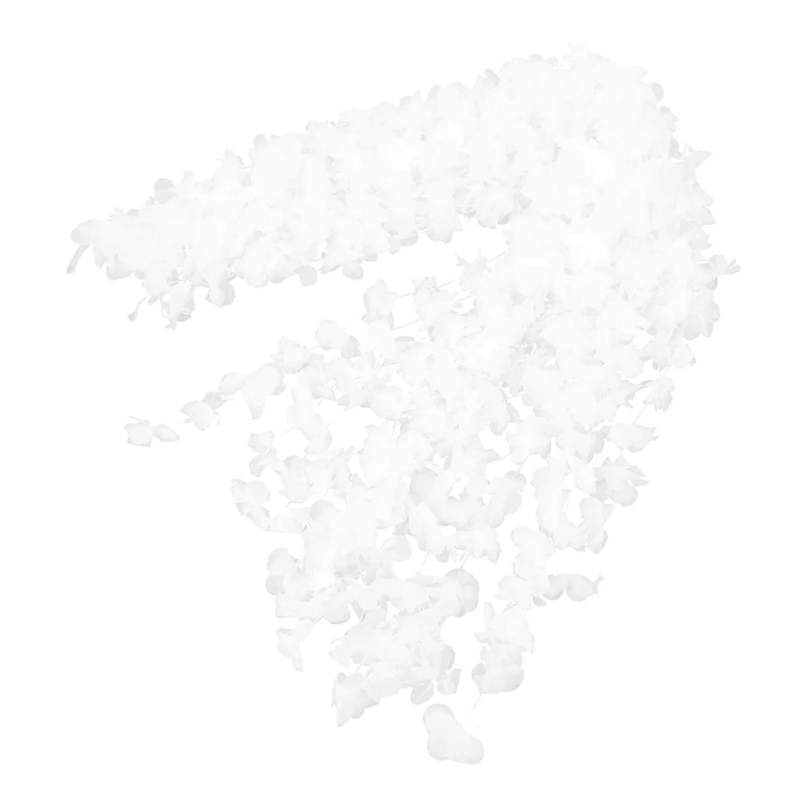 

White Flower Garland Curtain Elegant Artificial Floral Backdrop Wall Decor for Wedding Party Hawaiian Theme Photoshoot Floral