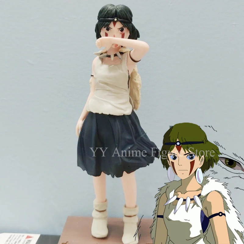 Anime Mononoke Hime Figures Mononoke San Action Figurine Cute Girl Pvc Statue Model Doll Princess Mononoke Decoration Toy Gift