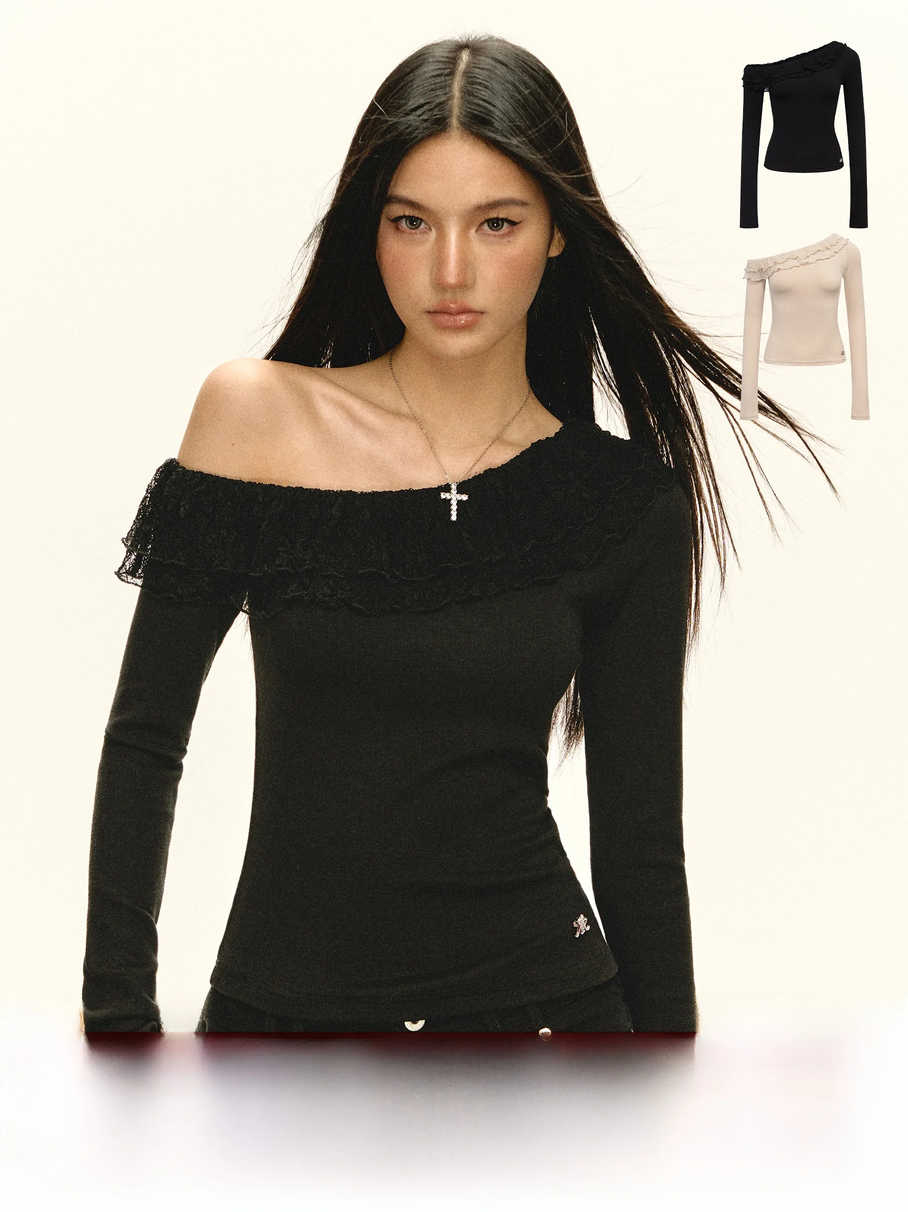 

Двухцветная футболка в стиле ретро с изображением анисезма, длинная футболка-свек, женский облегающий топ, повседневный топ, осеннее новое поступление