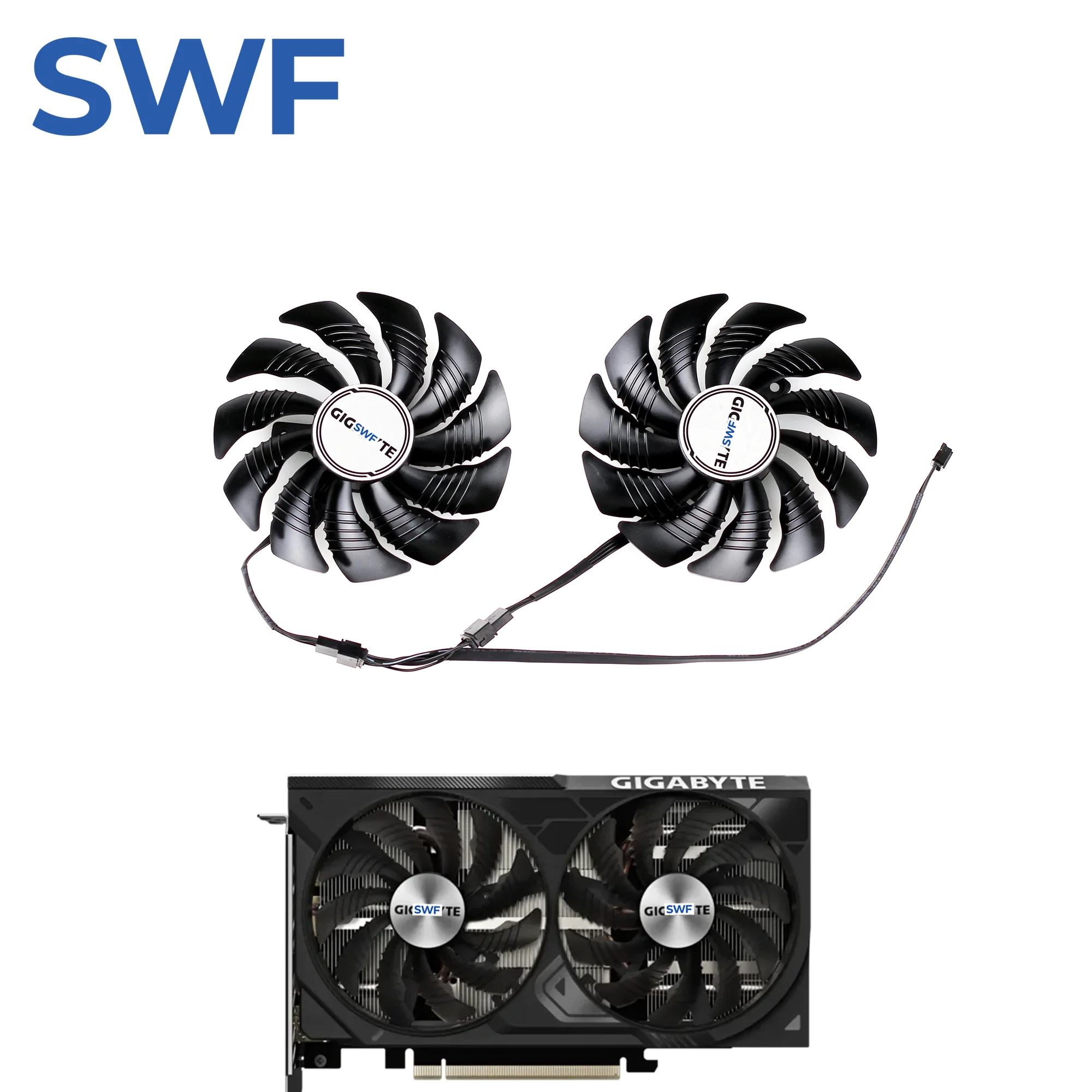 88MM T129215SU Cooling Fan For GIGABYTE RTX 4060 Ti 4070 WINDFORCE 2X Graphics Card Cooler Fan PLD09210S12HH