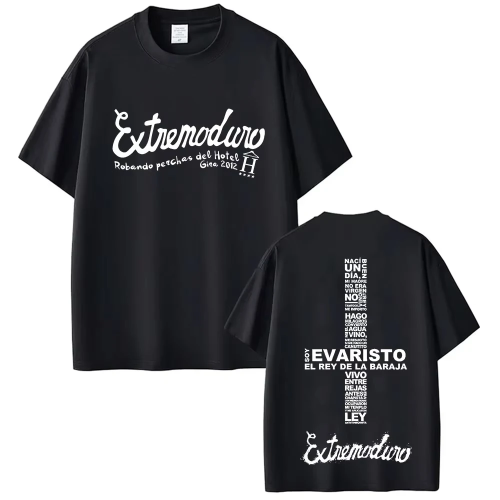 Rock Band Extremoduro Tour Album 2026 Merch T-Shirt Men Hip Hop Pop Music Short Sleeve T-shirts Vintage Oversized Cotton T Shirt