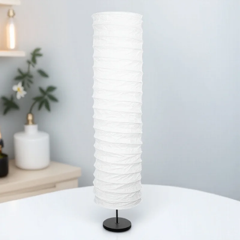 

Simple Nordic Floor Lamp Shade Long Paper Lamp Cover for Floor Light Rice Style Standing Lampshade Replacement Living Room Decor