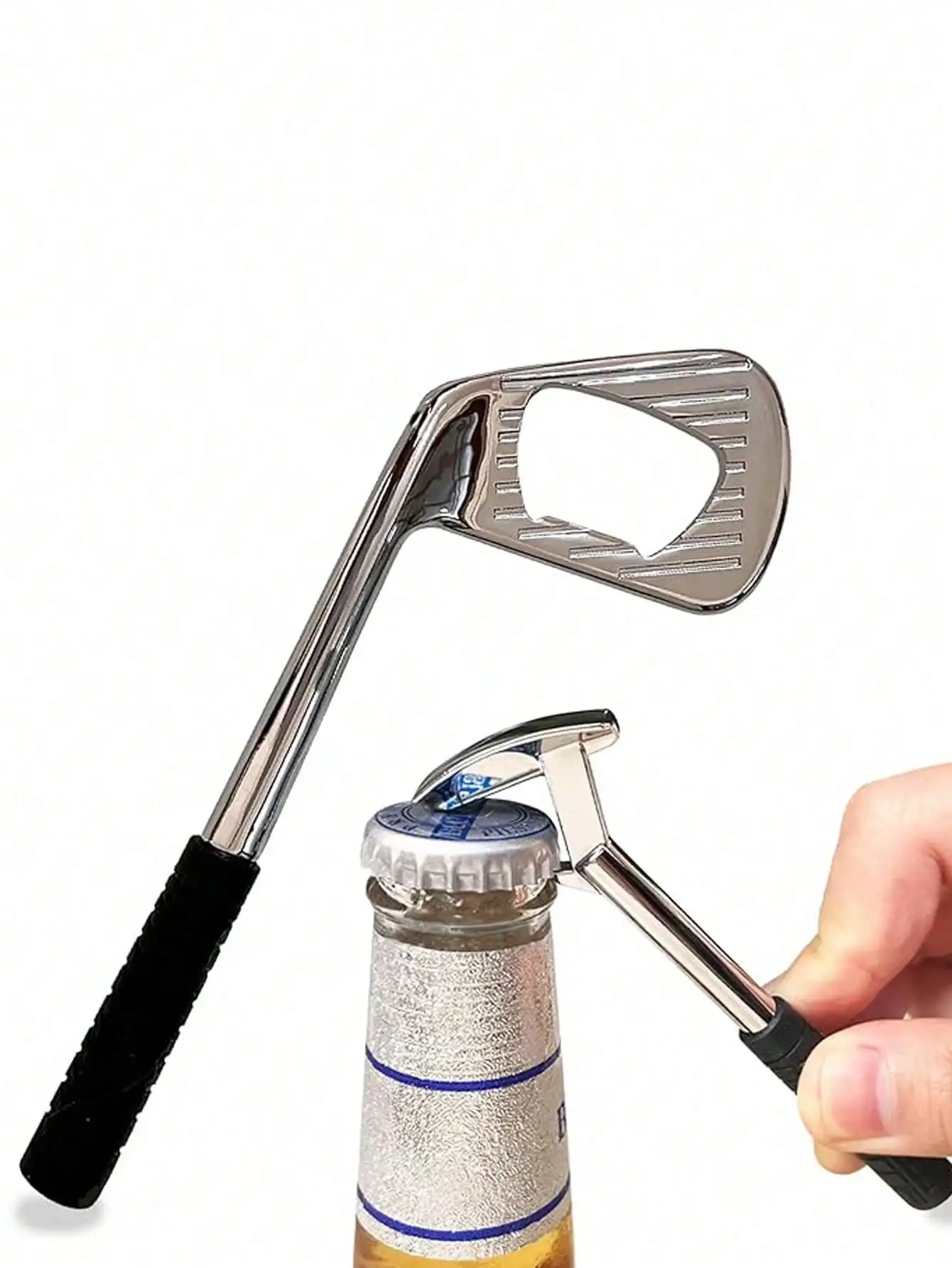 Creative Golf Club Shaped Beer Bottle Opener Set, Multi-Functional Metal Bottle Opener Suitable For Beverage Lovers, Ideal Groomsman Gift, Proposal Gift, Practical Bar Tool And Party Favor, Christmas And Halloween Gift, Home Decor sh260625112094522915542