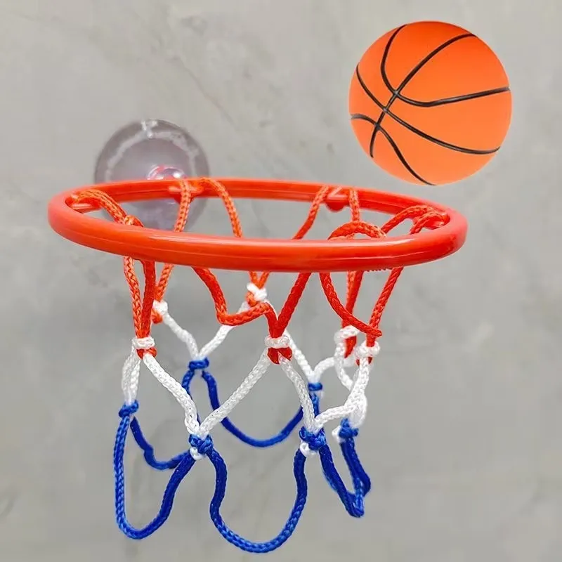 Kid Indoor Mini Basketball Hoop Set with Suction Cup Wall Hanging Home Sports Game Children's Exercise Fun Basket Ball Hoops Kit