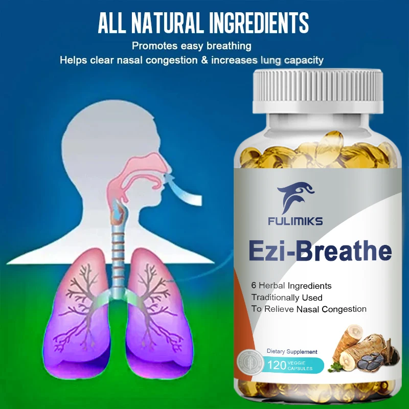 

Fulimiks Ezi-Breathe Supplement, Relieve Runny Nose & Ease Nasal Discomfort, Immune Support, For Adults