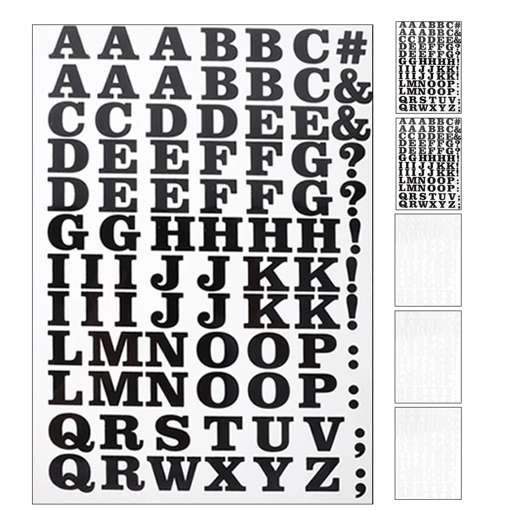 

6 Sheets Alphabet Thermal Transfer Decoration Decorative Shirts Patches Clothing Embroidered Letter Crafts