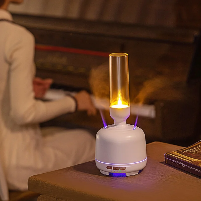 Electric Aroma Essential Oil Diffuser Ultrasonic Air Humidifier For Bedroom Luxury Candle Lighting Lamp Mist Maker