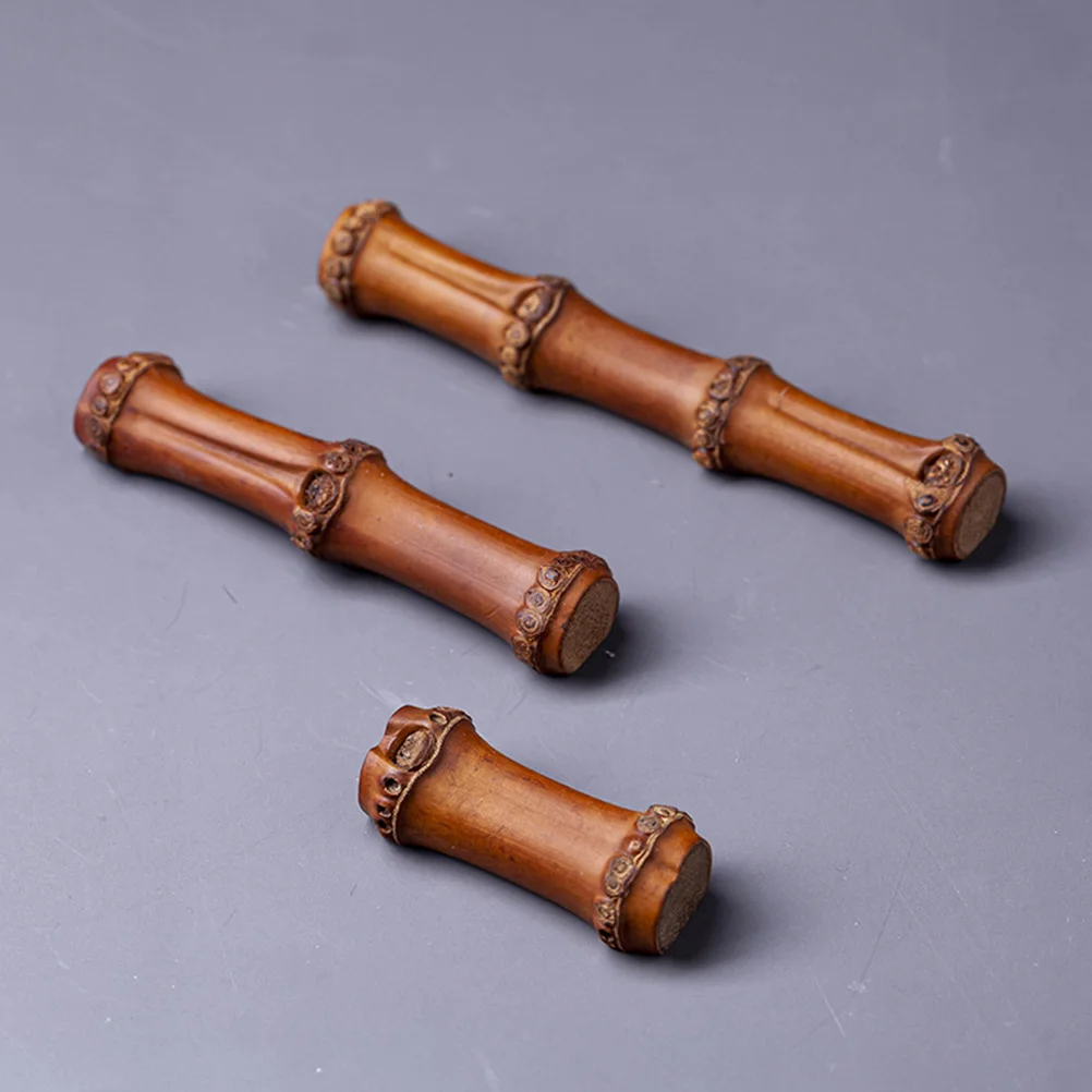 

3 шт., бамбуковая чайная подушка, ручка, горный ретро-держатель для кистей, винтажная подставка для ручек, маленькие принадлежности для каллиграфии, декор для стола, художественное хранение