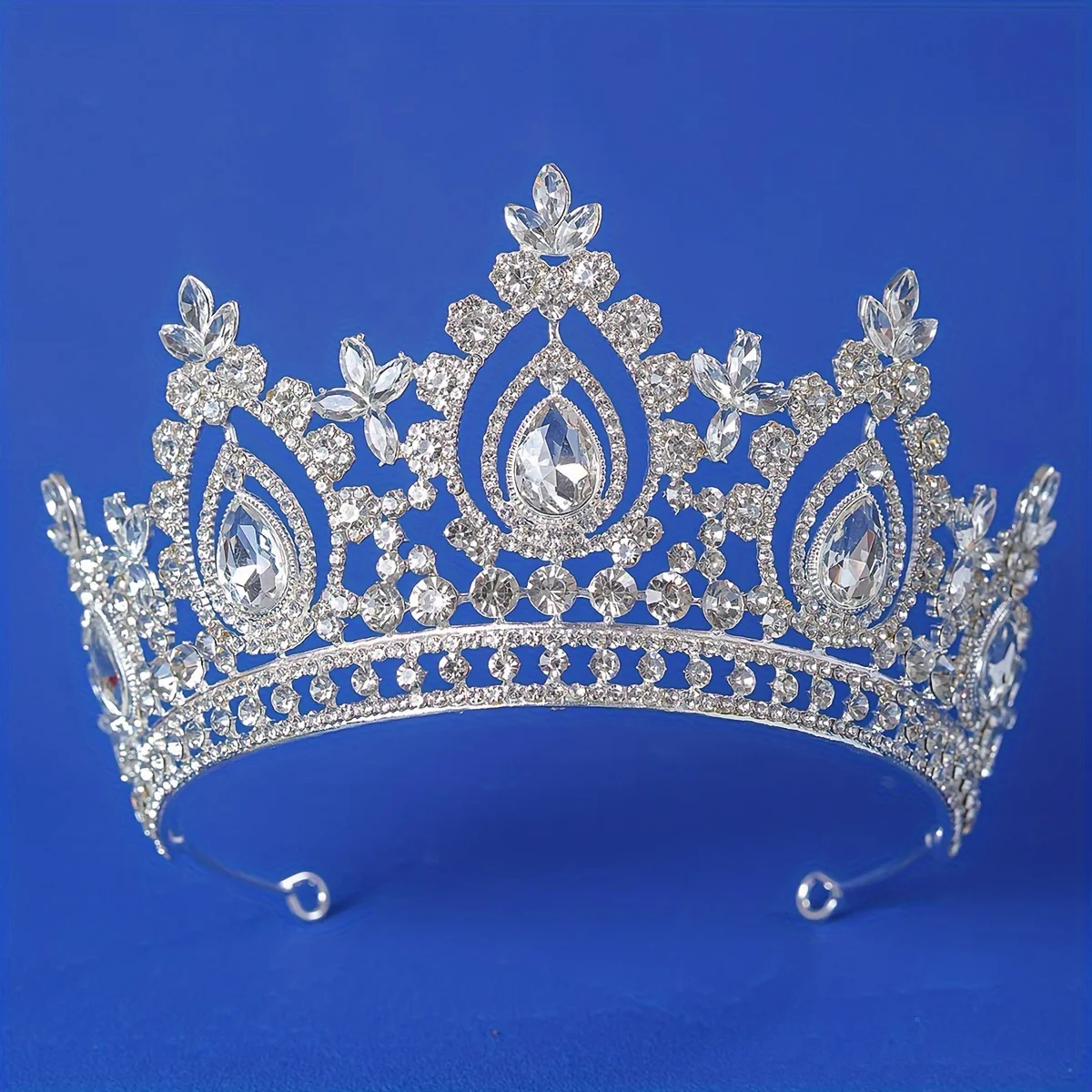 Luxury High Royal Queen Wedding Crown for Women Large Multiplecolor Crystal Banquet Tiara Party Costume Hair Jewelry Accessories image 4