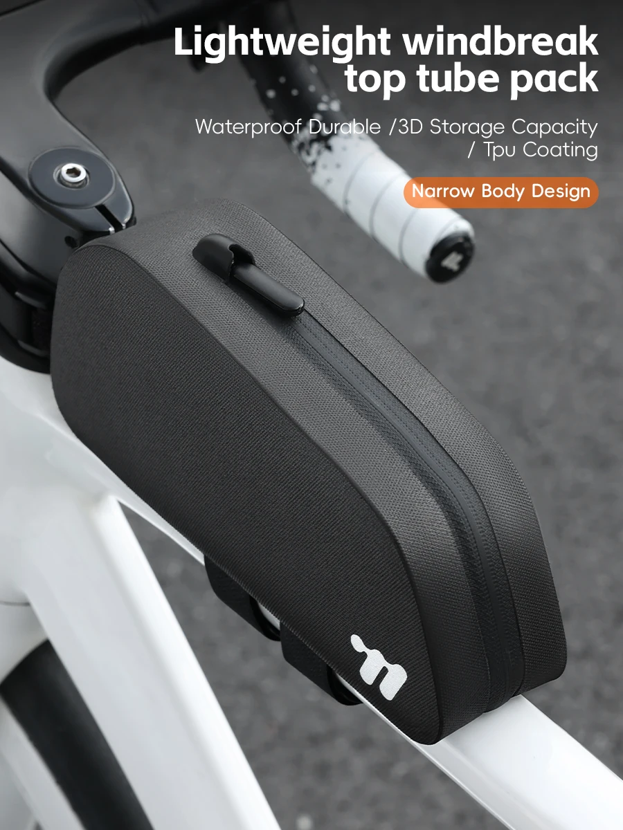 AliExpress West Biking WEST BIKING Bicycle Top Tube Bag 1L TPU Hard Shell Waterproof Bike Front Frame Bag Cycling Tool Storage Bag Bike Accessories