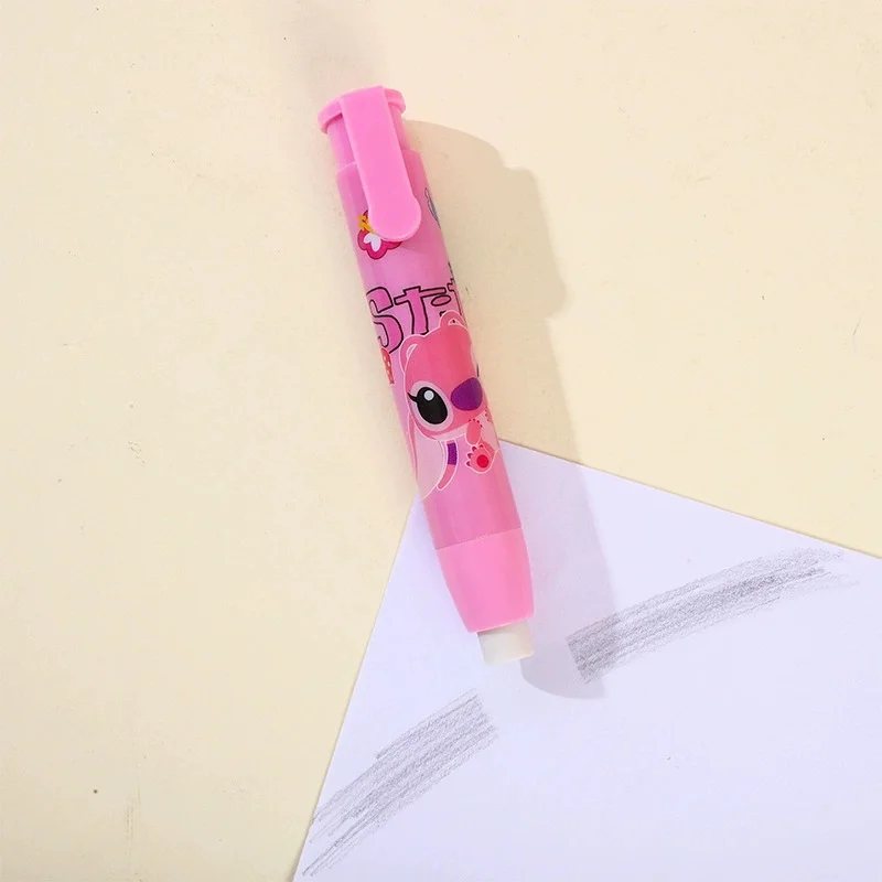 Gumki do mazania Anime Stitch, artykuły szkolne, urocze gumki do pisania i rysowania, gumki do ołówków dla dzieci, artykuły papiernicze.