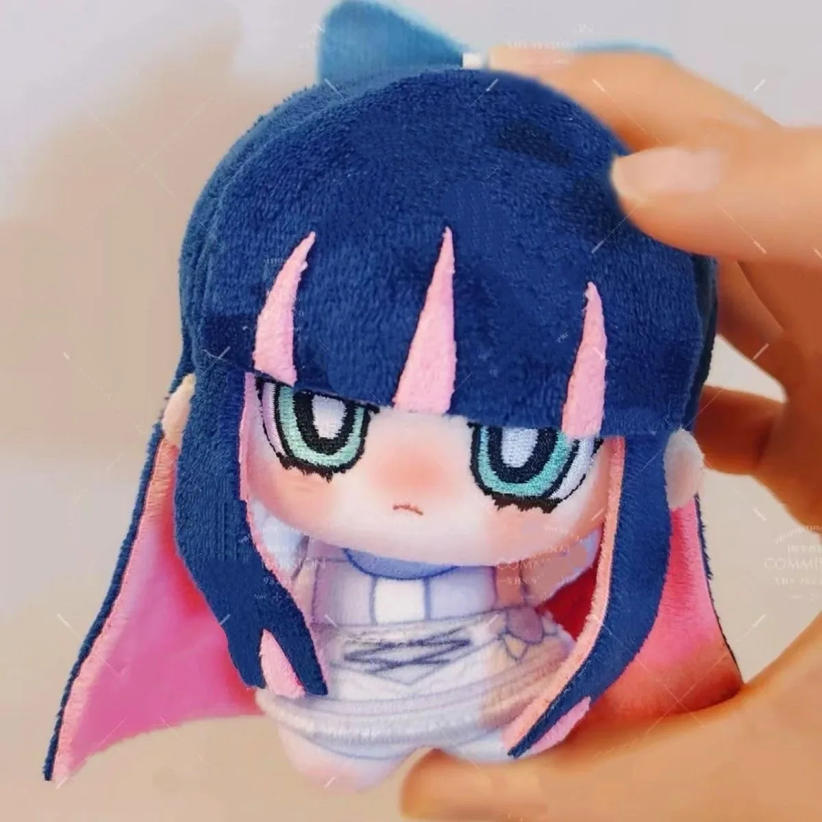 10cm Panty Stocking With Garterbelt Plushies Toys Keychain Anime Stocking Plush Dolls Toys Cute Figure Panty Stuffed Doll Gifts