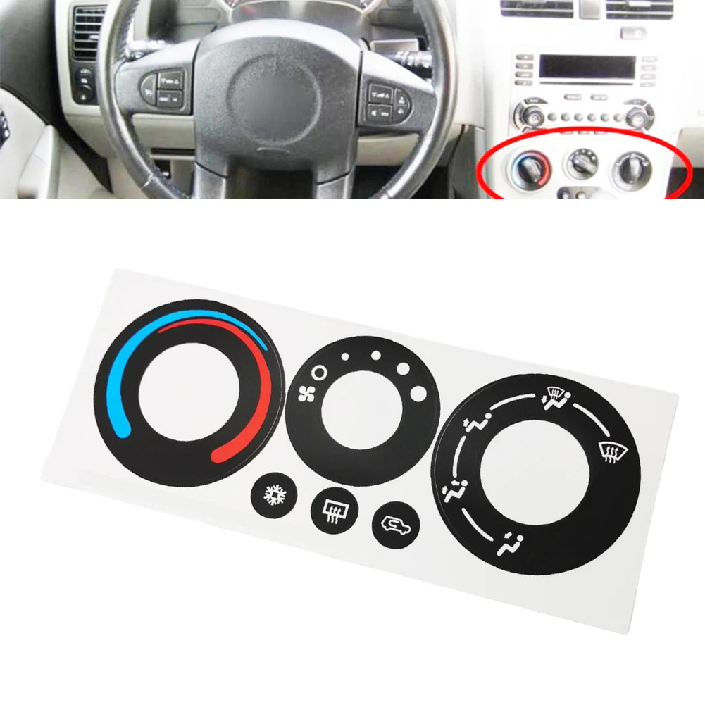 1 Botón de Reparación para Panel de Control de Aire Acondicionado Compatible con Pontiac Torrent 2005-2006, Adhesivo de Reparación para Botón de Control de Climatización