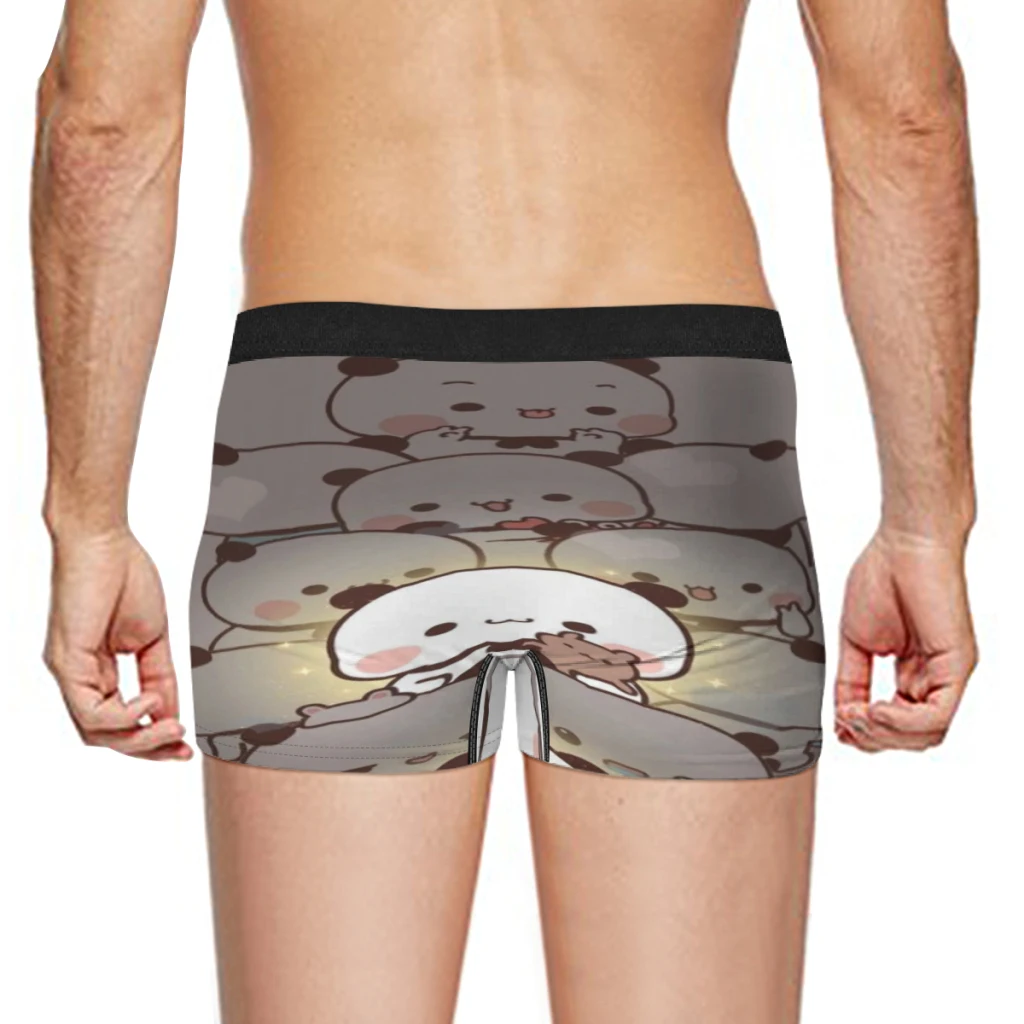 Panda Bear Hug Bubu Dudu Breathable milk Silk Boyshorts Elastic Men's Underwear 3D Boxer Shorts Boxer Briefs