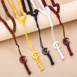 Muslim Rosary Beads Ramadan Eid Gifts Islamic Prayer Acrylic 99 Pieces Beads Arab Ethnic Style Moon Star Tassel Bracelet Jewelry