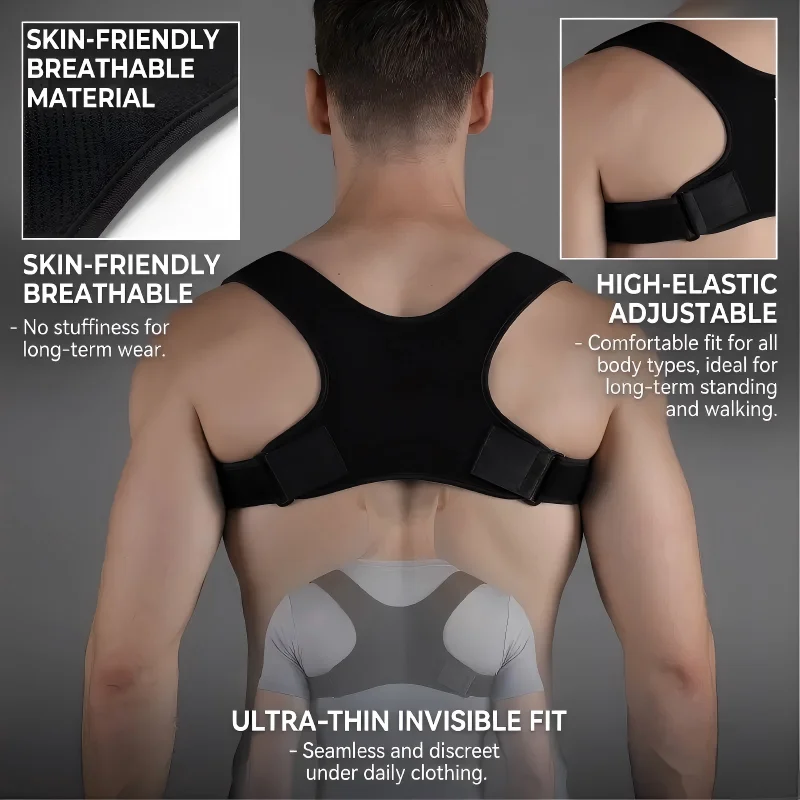 Adjustable Posture Corrector  For Improving Posture Reducing Hunchback Lightweight Back Support Back Sitting Correction Belt