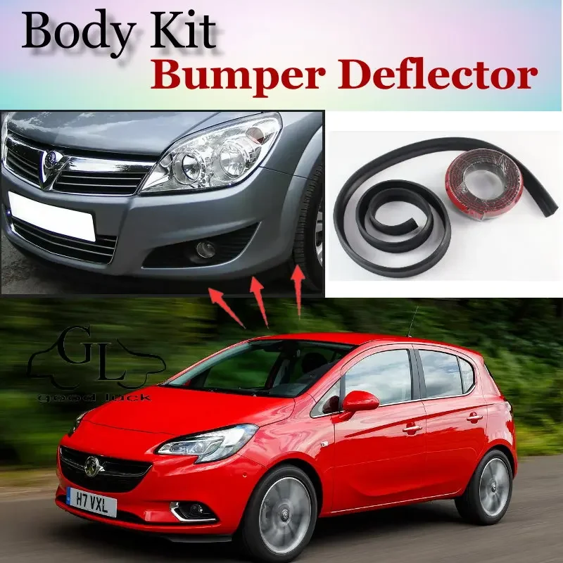 Bumper Lip Deflector Lips For Vauxhall Corsa A B C D E Front Spoiler Skirt For TopGear Fans Car Tuning / Body Kit / Strip