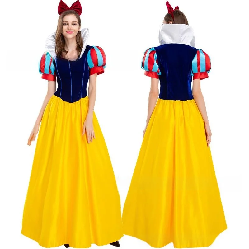 

Хэллоуин Белоснежка Доктор Золушка Доктор Сценическое представление Костюм для взрослых Фея Т-образная женская традиционная этническая одежда