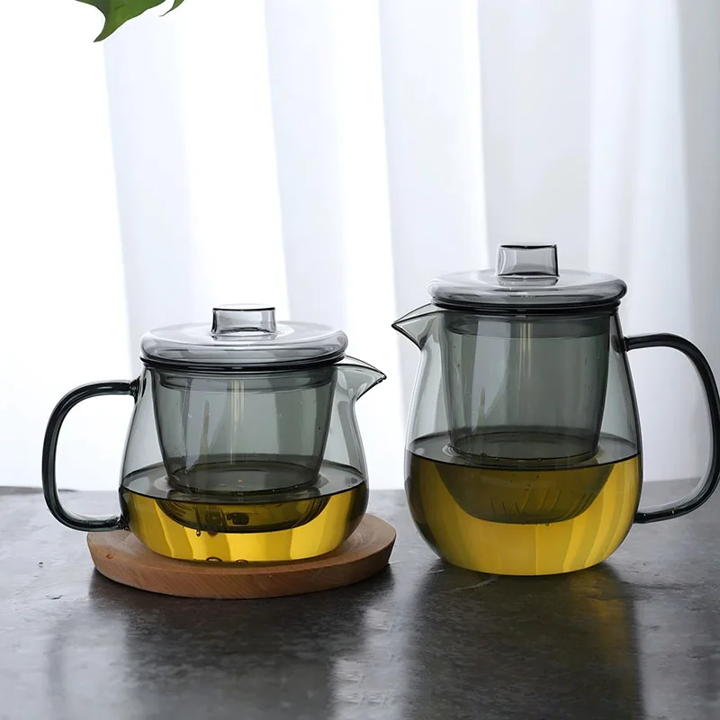 Glass Teapot With Infuser Borosilicate Glass Tea Kettle With Lid Dishwasher Stovetop Friendly Loose Leaf And Blooming Tea Maker