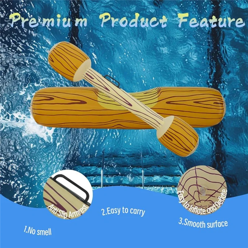 Excelentes juguetes inflables de fila flotante, juego de Fiesta EN LA Piscina para niños adultos, balsas de troncos para flottar juguetes para juegos de playa de verano