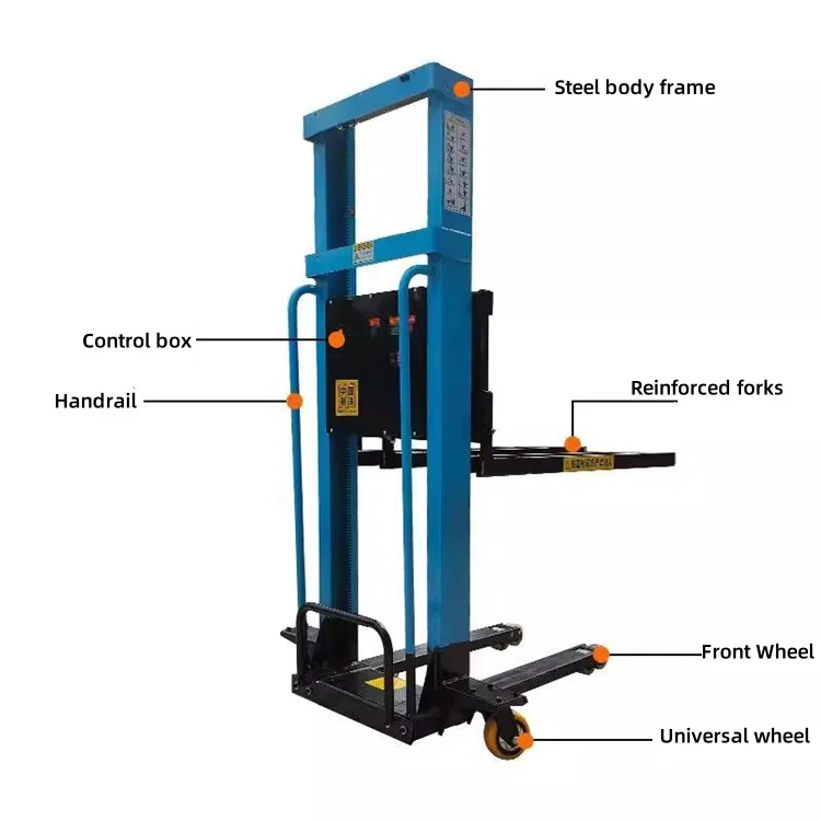 

TLF 1T Portable Stacker Truck with Auto Lift AC Motor Power Source for Efficient Loading and Unloading of Goods up and Down