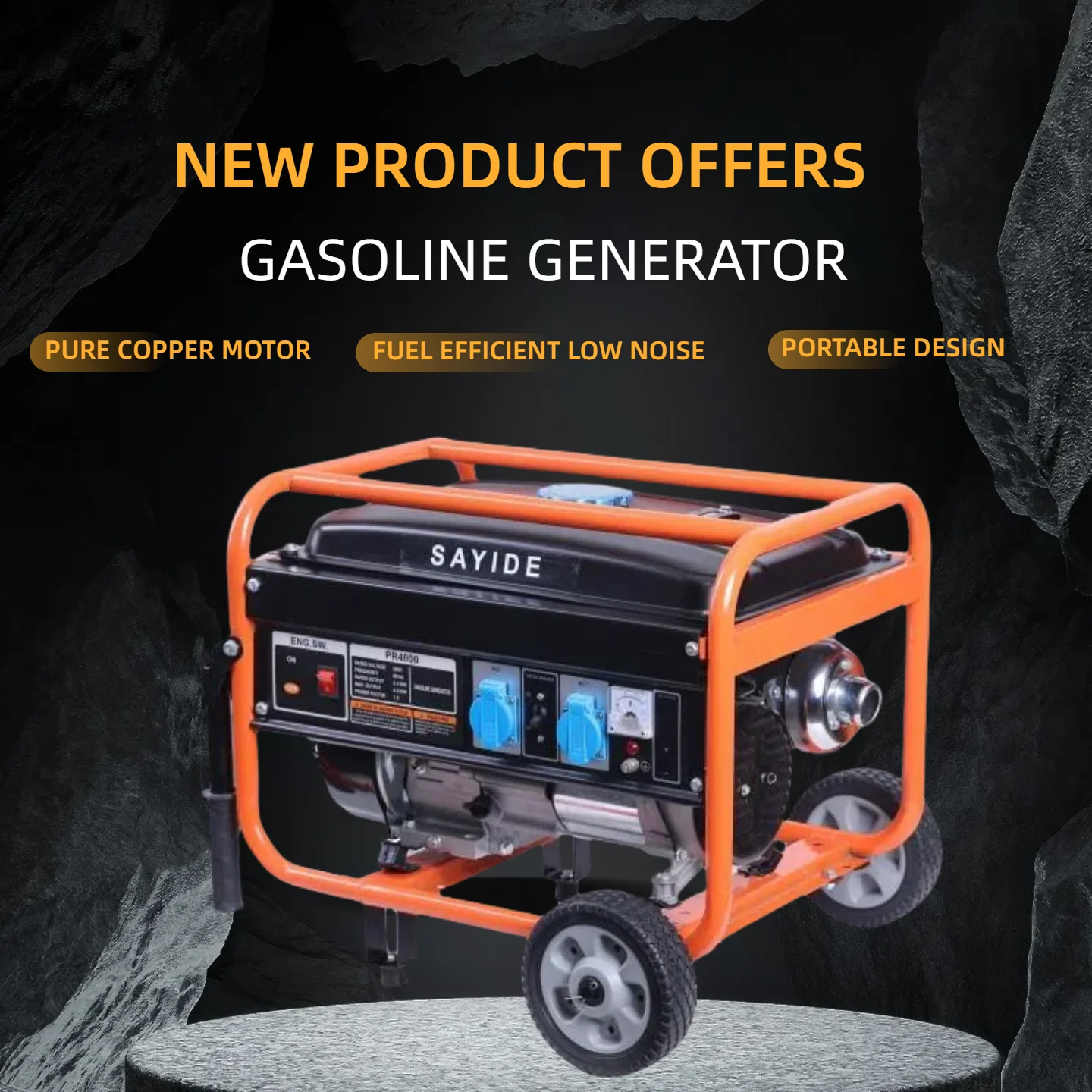

Factory Direct Sales Engine-generator Emergency Power Supply Suitable for Household Electricity Quiet and Lightweightpetrol