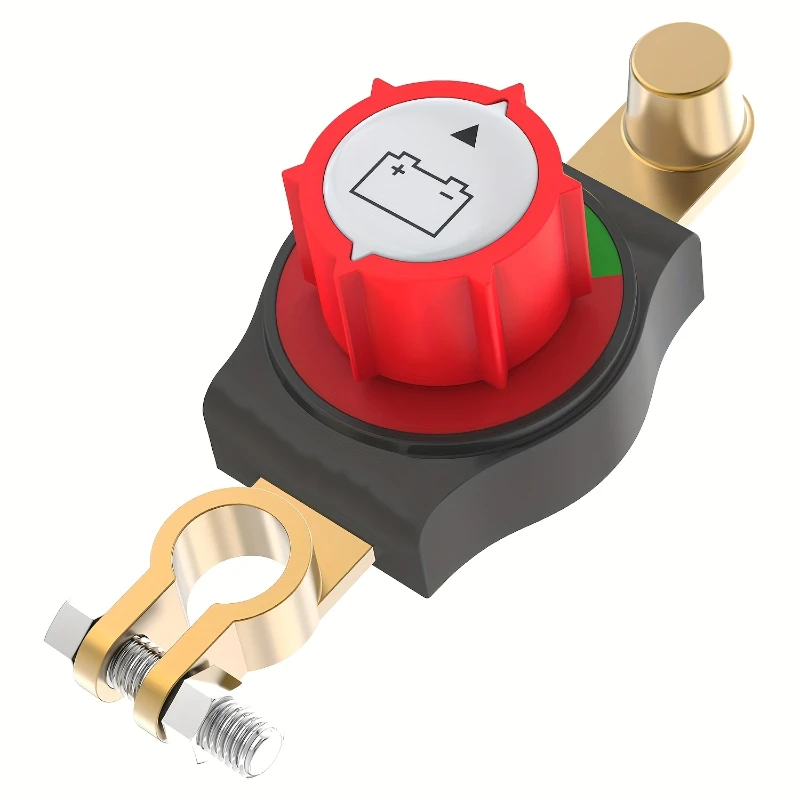 Top Post Batterij-ontkoppelingsschakelaar Batterij-ontkoppelingsschakelaar 3e generatie Batterij-kill switch voor vrachtwagen Boot RV Heavy Duty 12V-48V