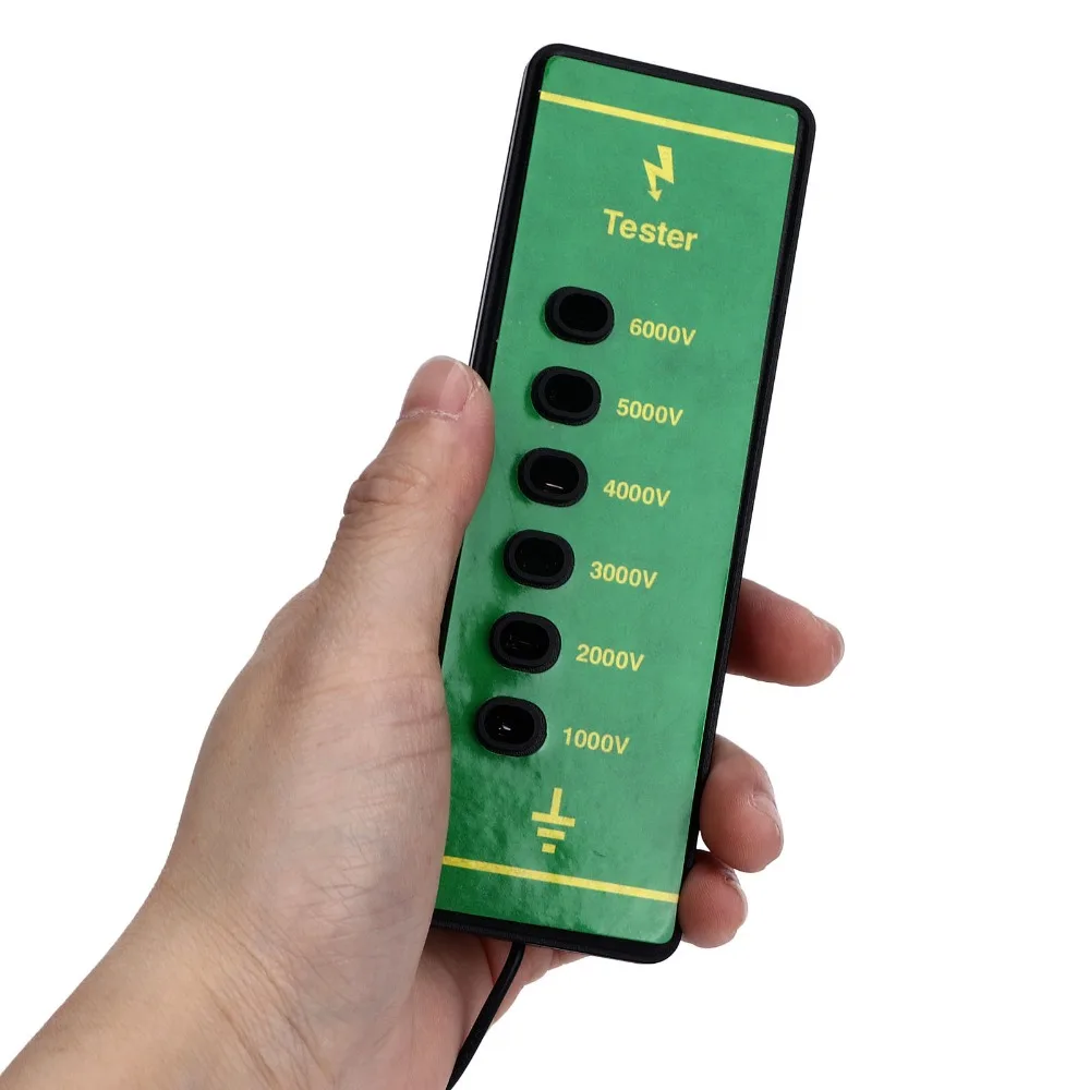 ABS Electric Fence Voltage Tester Copper Wide Range 1000-6000V Animal Fence Voltage Tester Weather Resistant
