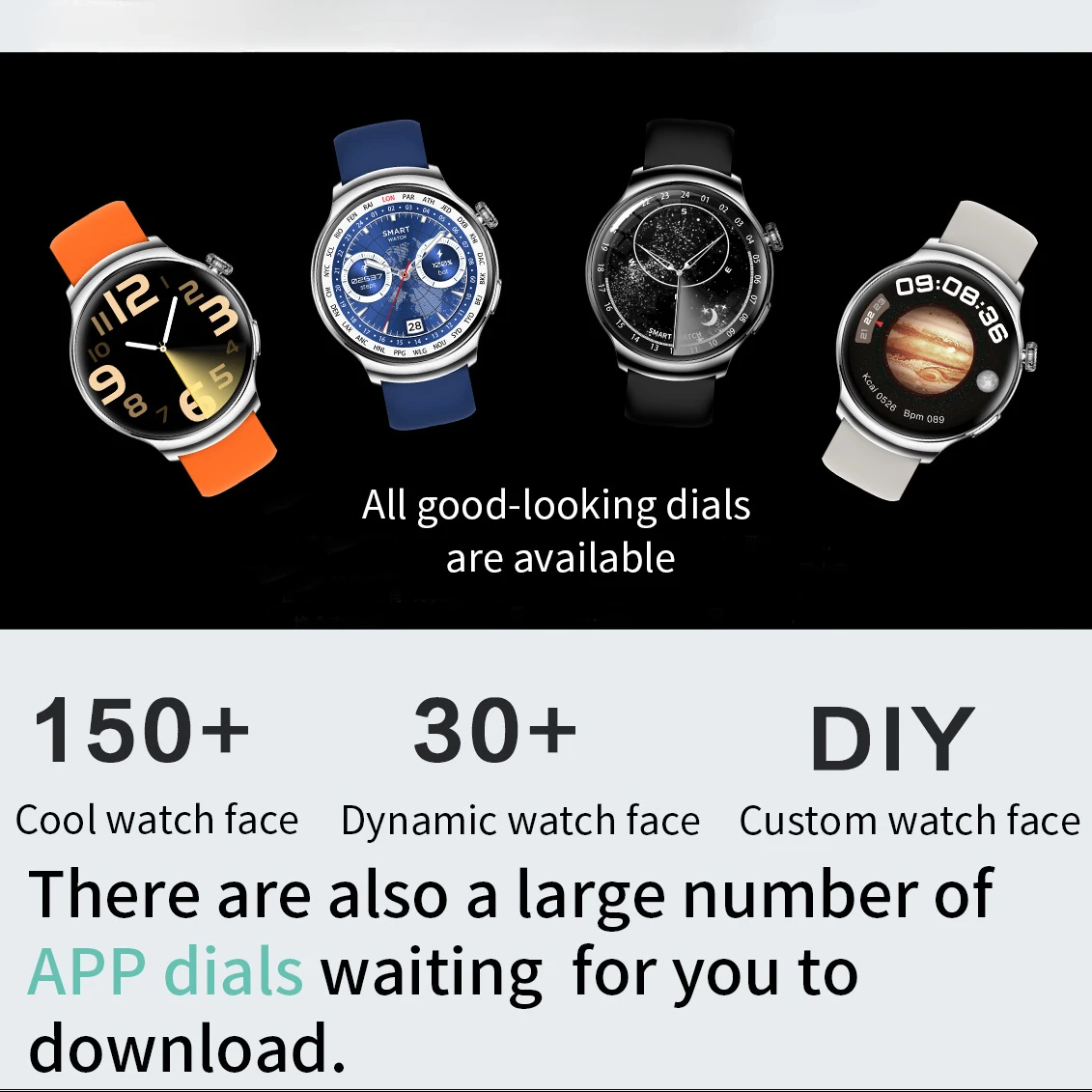 New Smart Watch NFC Bluetooth Talk Watch Heart Rate Blood Oxygen Health Monitoring Sports Large Screen Smartwatch for Xiaomi IOS