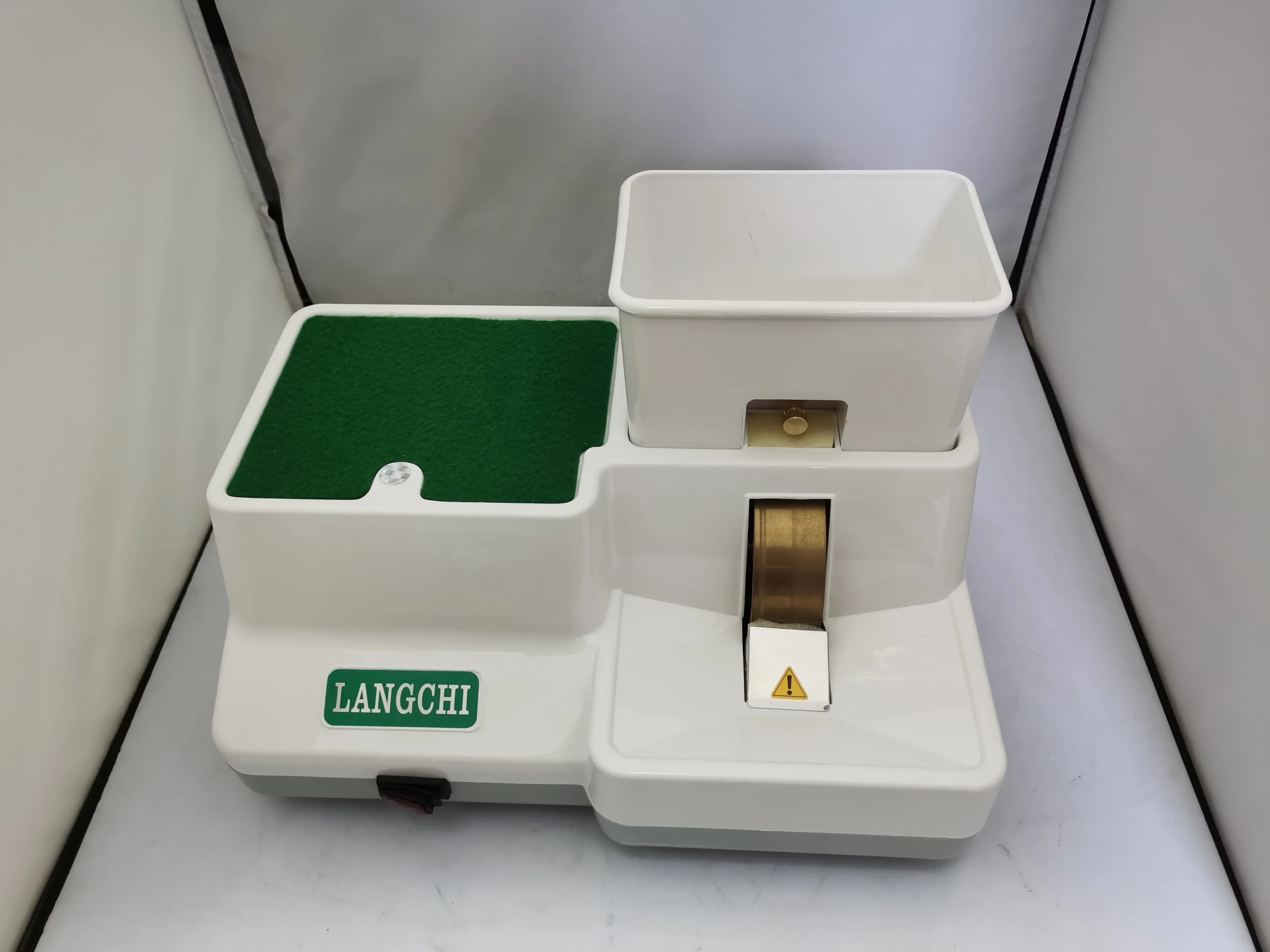 

120W high power Glasses equipment and instruments, Optical Hand Edger Manual Lens Grinder polishing machine With V-groove