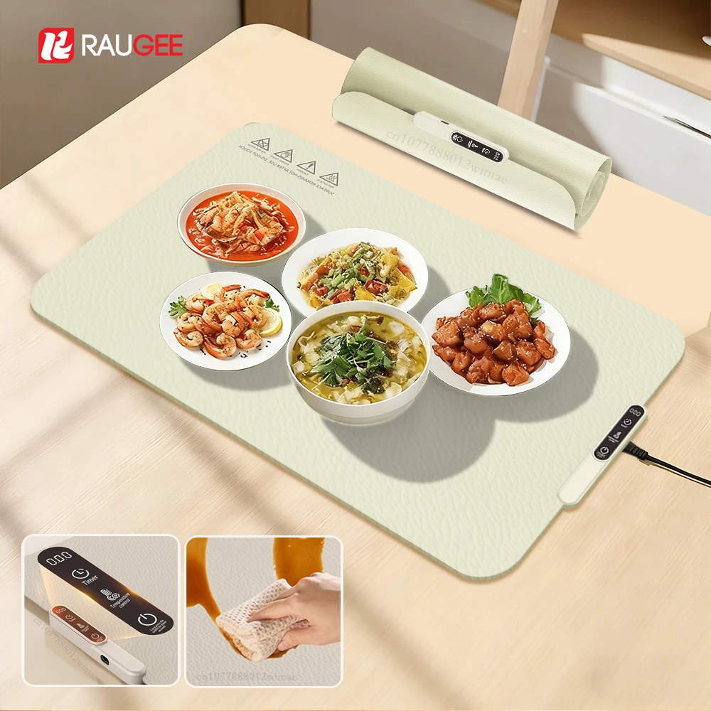 

Нагревательная пластина для еды, электрический подогреватель еды, коврик, складной поднос для подогрева, кухонный силиконовый подогревающий коврик, тарелка с быстрым нагревом для еды