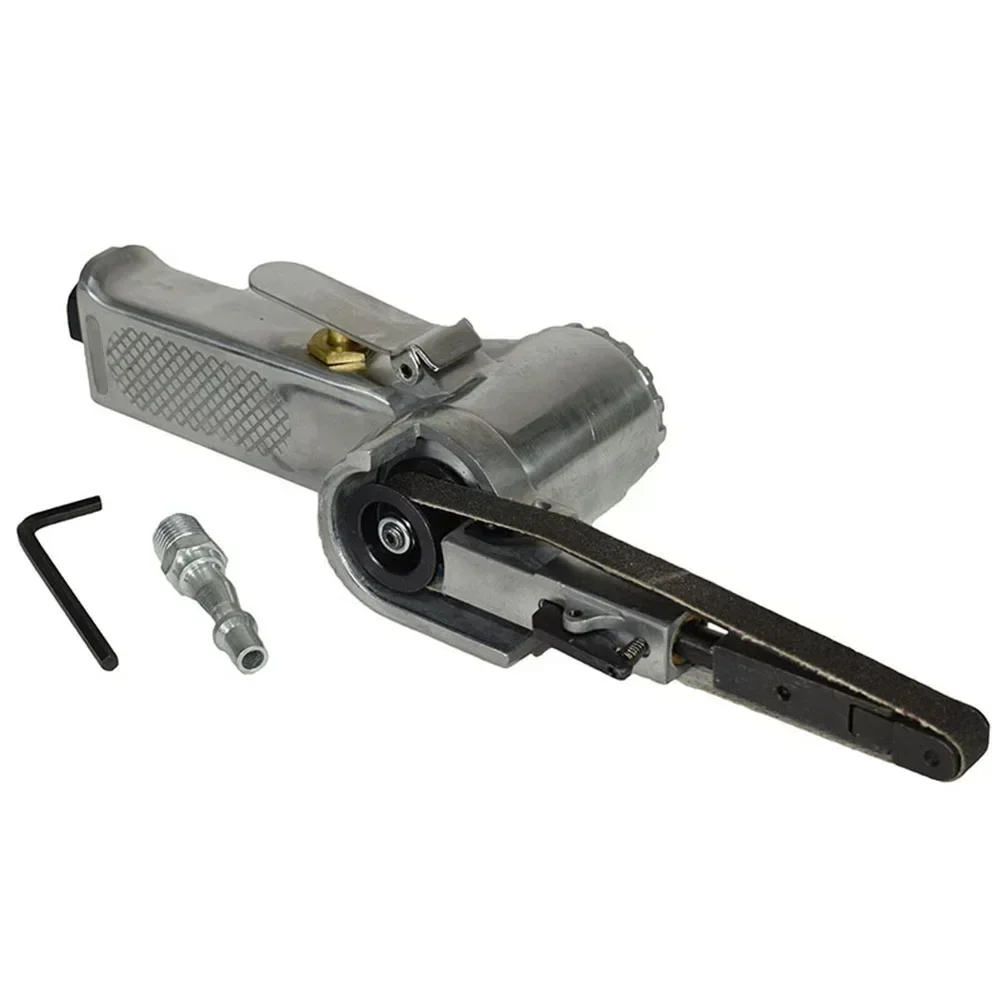 Air Belt Sander Machine And Sanding Belt Kit Wide Air Finger Belt Sander Power File Detail Sanding 60/80/100/120 Grit Belts