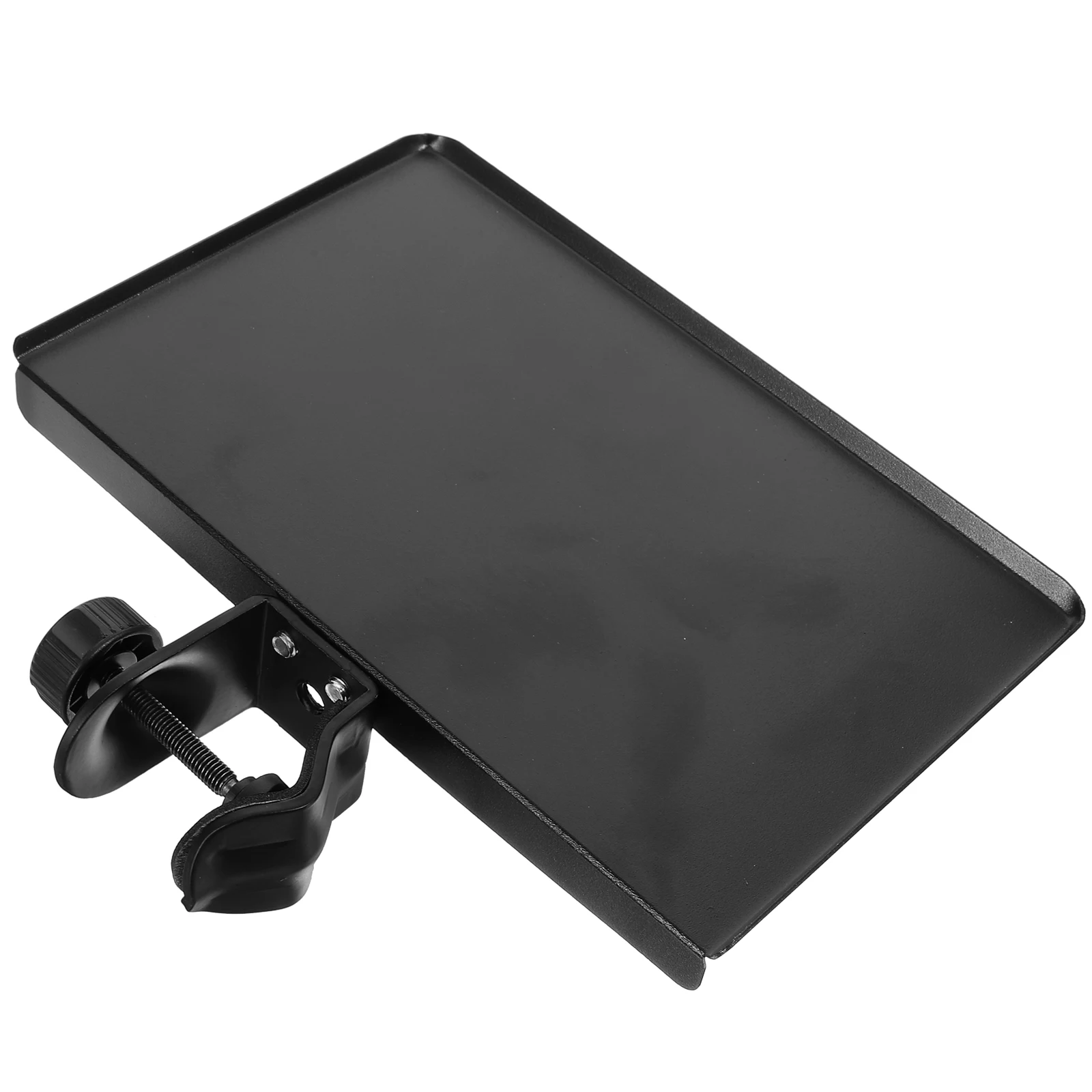 

Microphone Holder for Stand Sound Card Clip-on Tray Broadcast Shelf with Free Height Adjustment Compatible with Mobile and