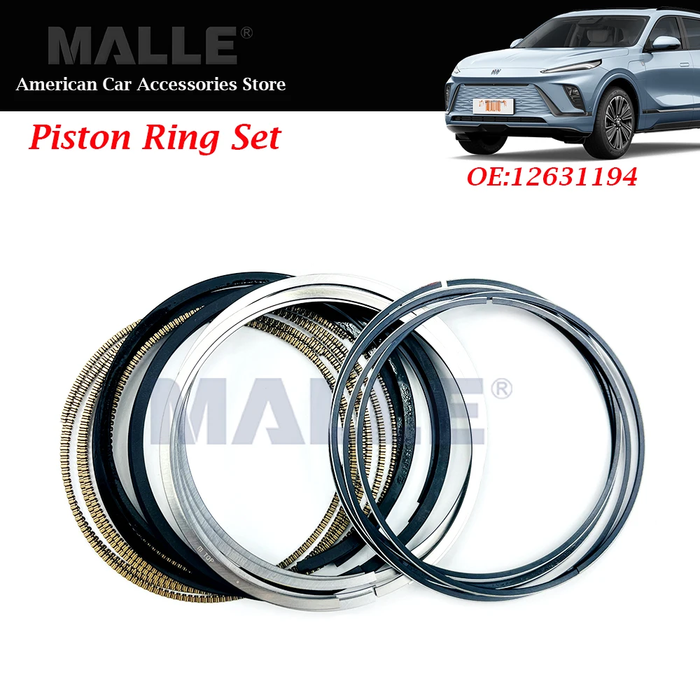 

6 Pcs STD 3.0 Engine Piston Ring Kit OE 12631194 For Cadillac Equinox GMC CTS SRX Terrain 3.0L V6 Auto Parts Accessories Metal