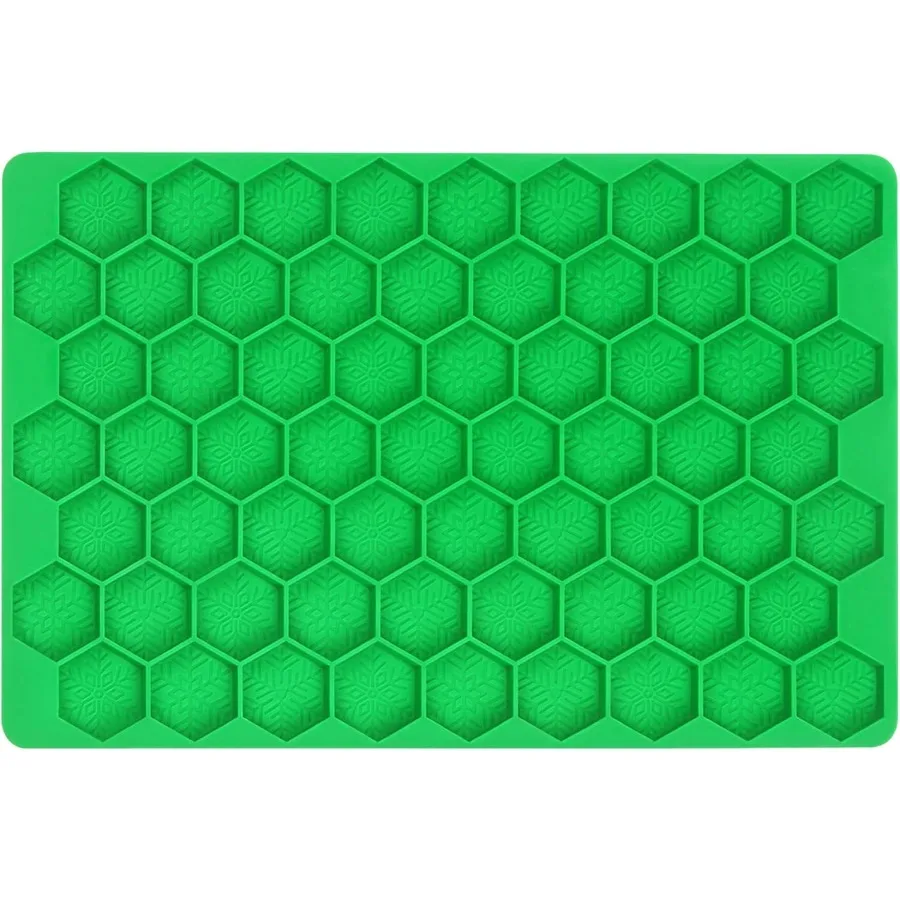 

Hexagon Snowflakes Silicone Baking and Candy Mold with Scraper - Christmas Snowflake Molds Silicone for GummiesChocolates Ice C