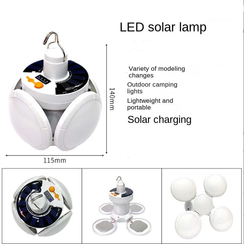 

Супер яркий светодиодный аварийный светильник, портативный светодиодный светильник для кемпинга, фонарь на солнечной энергии, светодиодная лампа, складная лампа, палатка для рыбалки, ночник