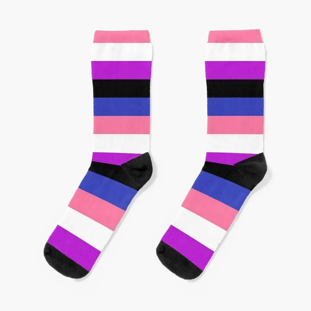 

The Future Is Fluid - Genderfluid Pride Socks Heating sock Toe sports with print crazy Boy Child Socks Women's