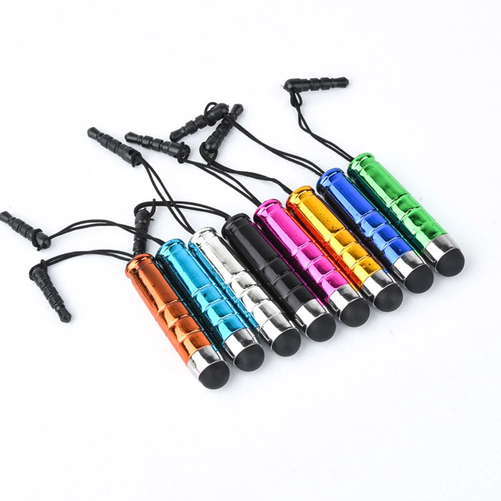 20pcs Capacitive Stylus Pen Anti-Dust Plug For All Touchscreen Devices Multiple Colors Universal Touch Pens For Tablets Cell