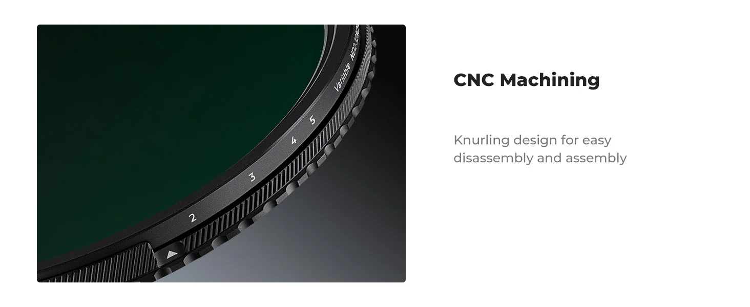 K&F Concept 3in1 ND2 auf ND32 Filter 1/4 Black Pro Mist CPL Filter 67mm Multifunktionsfilter NANO-X 46mm 49mm 52mm 55mm 77mm 82mm – Detail 12