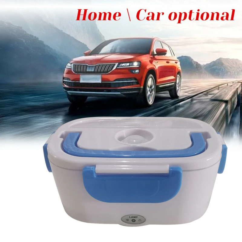 

Electric Heating Food Warmer Home & Car 12V 110V/220V Plug-in Lunch Boxes Food Container Portable Dish Bento Box Electric Pot