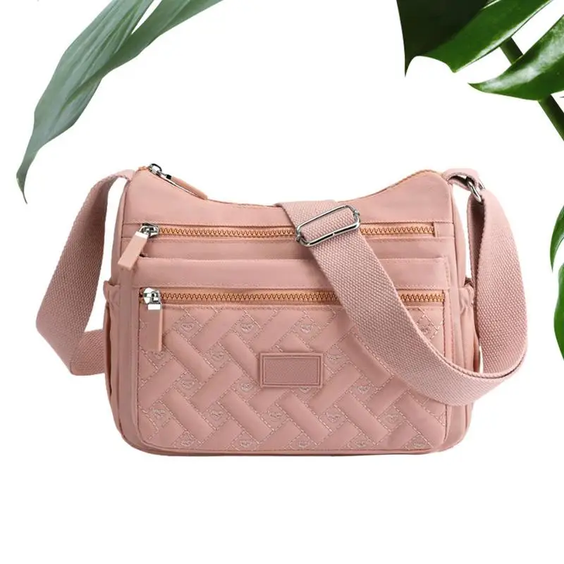 Torba na ramię dla kobiet Crossbody damskie torebki na ramię nylonowe torebki z regulowanym paskiem na ramię dla kluczowych perfum