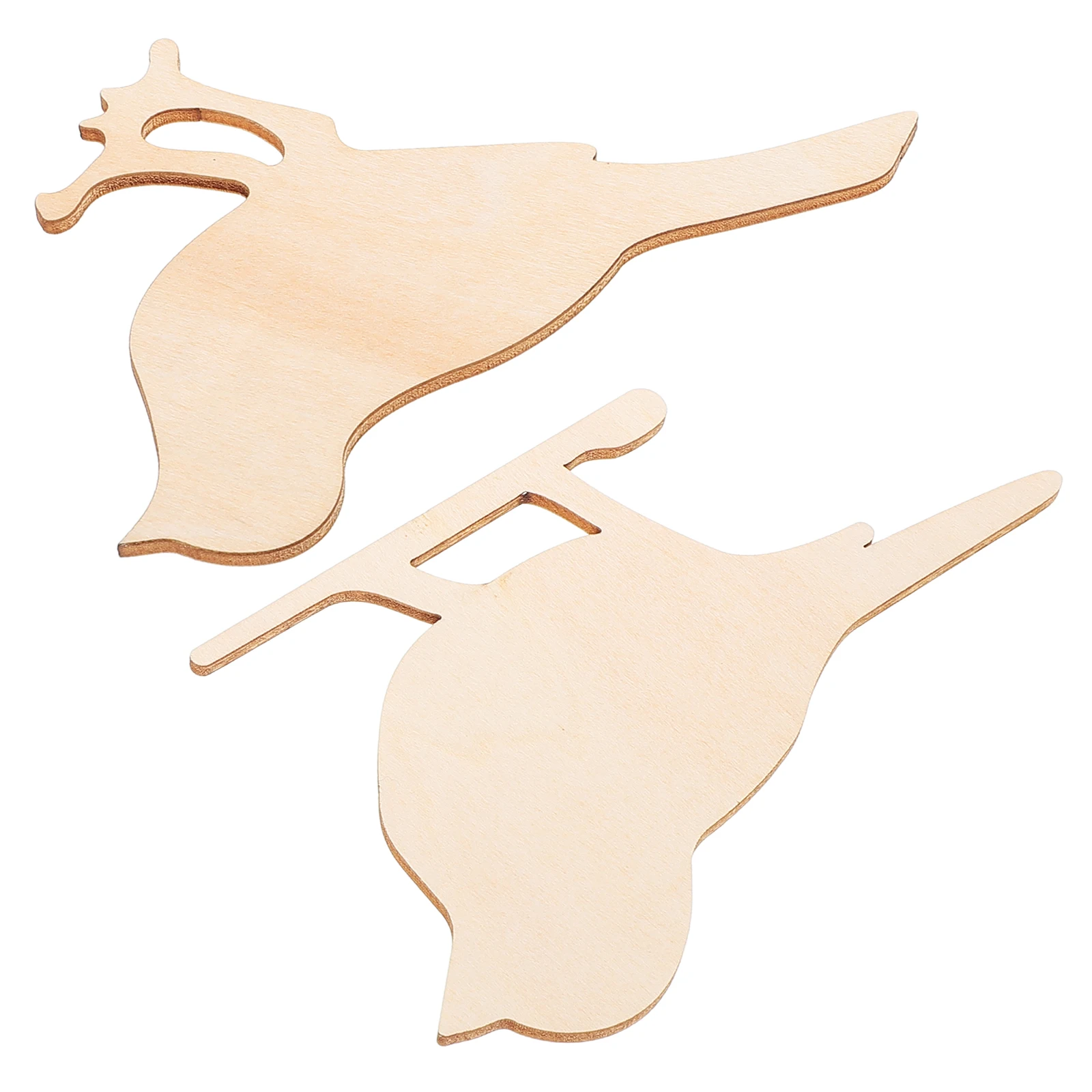

2Pcs Wooden Bird Wall Decor Beige Color Nordic Style Home Decoration for Kids Room Office Desk Ornaments Animal Statue