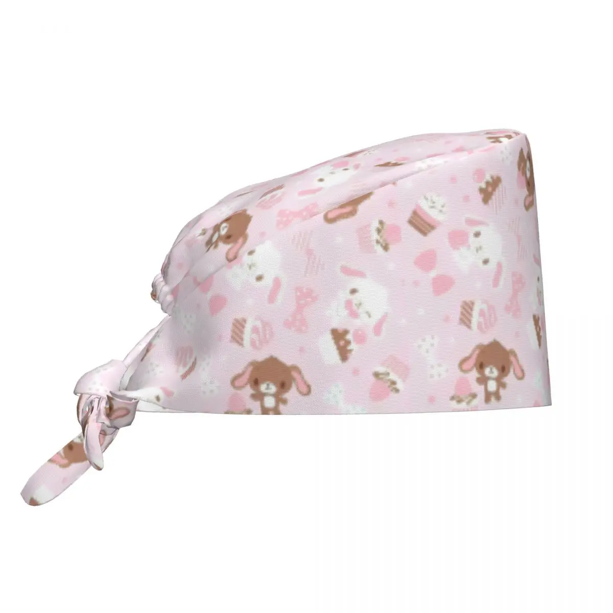 Gorros quirúrgicos con dibujos de conejitos de azúcar para mascotas, gorros quirúrgicos para enfermera, dentista, Spa, gorros de trabajo, sombrero Vintage para hombres y mujeres