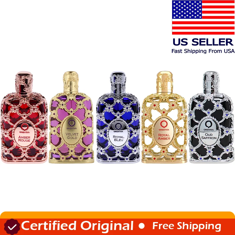 Perfume Orientica Luxury Collection Royal Amber Eau De Parfum, Aroma Árabe de Vainilla y Almizcle para Mujer y Hombre