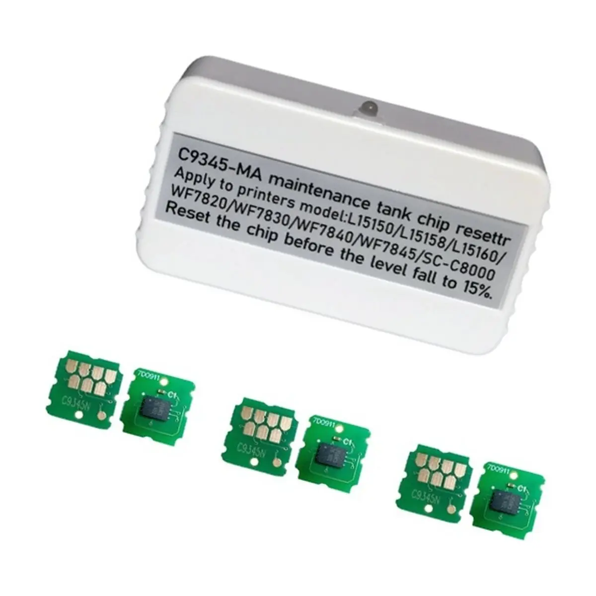 C9345 Maintenance Box Resetter for L15180 L8050 L8058 L18058 L18050 L15140 L15150 L15160 Reset Chip