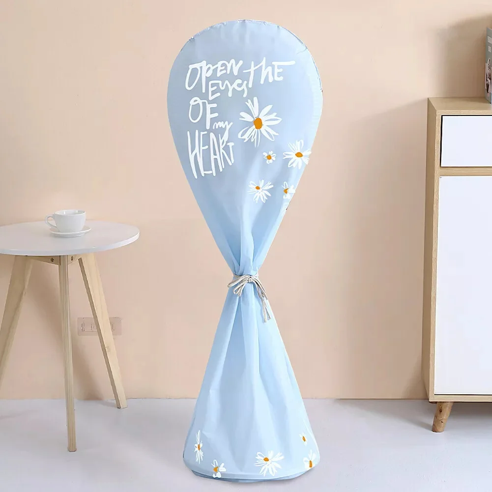 Cute Cartoon Fan Cover Washable Pedestal Fan Cover Fully Wrapped Dustproof Prevents Dust Accumulation For Standing Fans