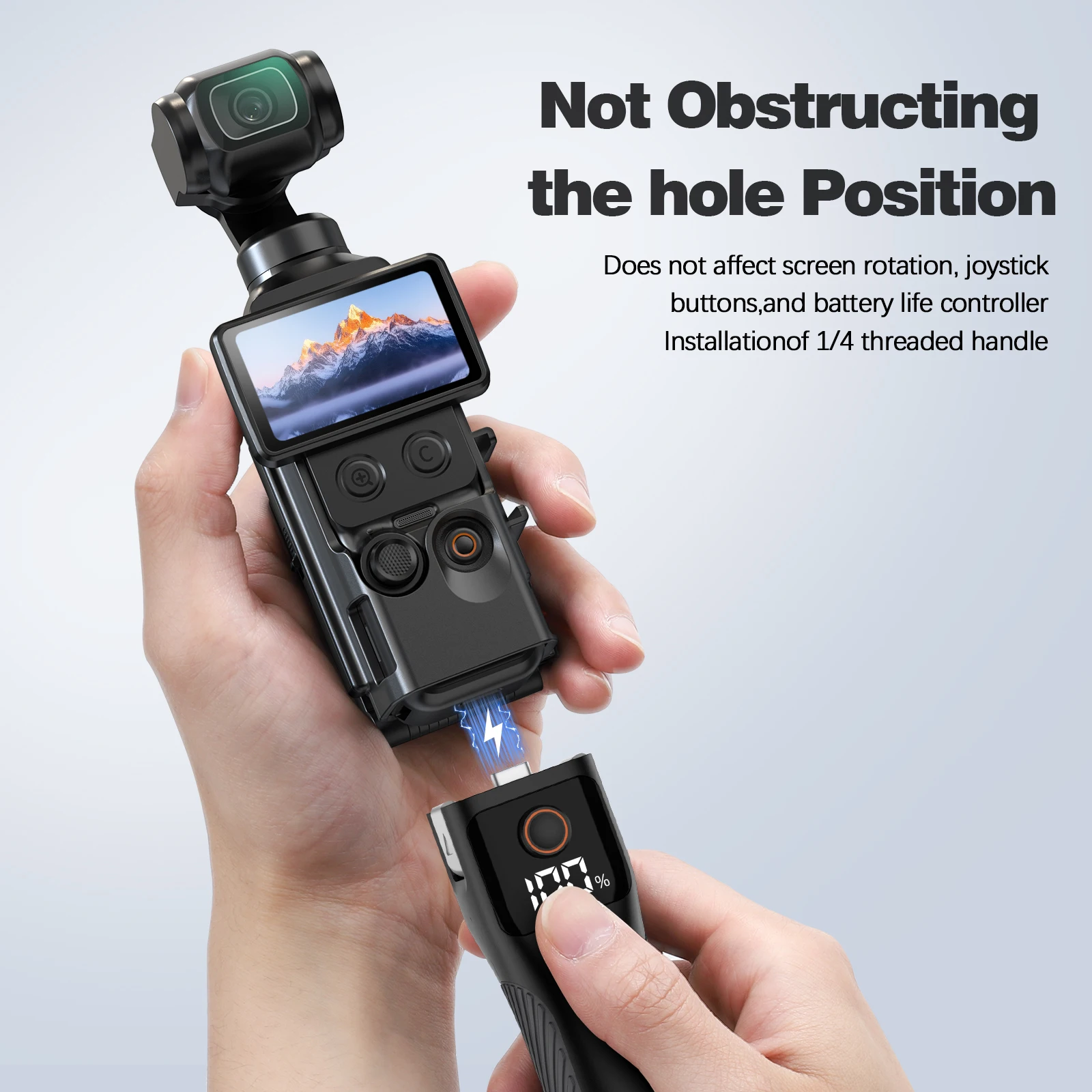 Magnetische Halterung Kompatibel mit DJI Osmo Pocket 4 Zubehör Klemm-Magnethalter für Desktop/Vertikal Verstellbar – Detail 8