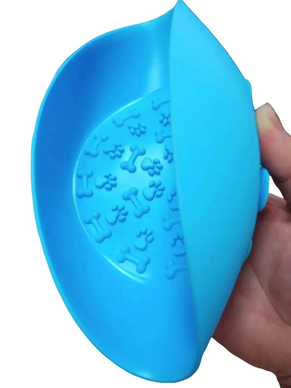 Dog and cat feeding bowl tableware anti-tip pad suction cup plate slow feeding bowl massage licking plate silicone pet bowl